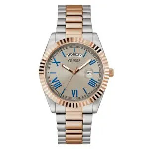 Guess Men’s Quartz Two-tone Stainless Steel Grey Dial 42mm Watch GW0265G13