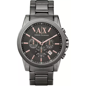 Armani Exchange Men’s Quartz Gunmetal Stainless Steel Grey Dial 45mm Watch AX2086 (Without Tag)