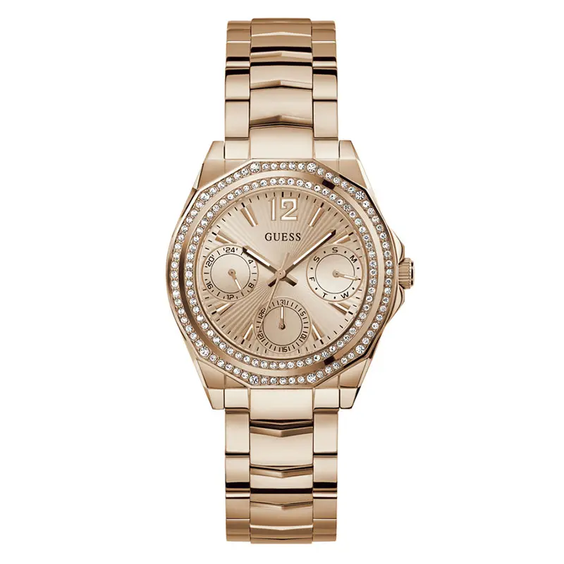 Guess Women’s Quartz Rose Gold Stainless Steel Rose Gold Dial 36mm Watch GW0685L3