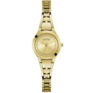 Guess Women’s Quartz Gold Stainless Steel Gold Dial 26mm Watch GW0609L2