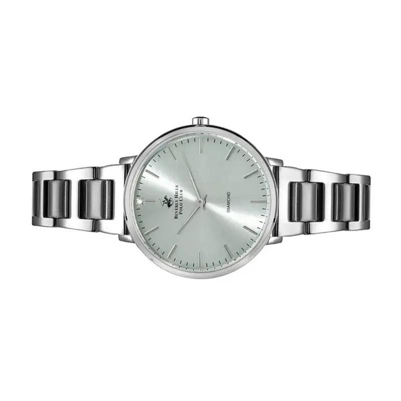 Beverly Hills Polo Club Women’s Quartz Silver Stainless Steel Sky Green Dial 35mm Watch BP3097C.360