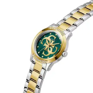 Guess Women’s Quartz Two Tone Stainless Steel Green Dial 36mm Watch GW0861L4