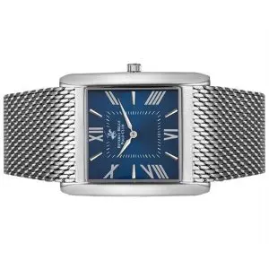 Beverly Hills Polo Club Men’s Quartz Silver Stainless Steel Blue Dial 36mm Watch BP3036X.390