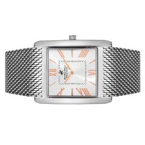 Beverly Hills Polo Club Men’s Quartz Silver Stainless Steel Silver Dial 36mm Watch BP3036X.330