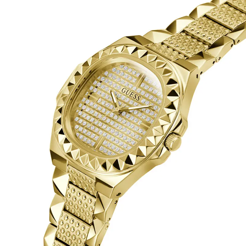 Guess Men’s Quartz Gold Stainless Steel Gold Dial 42mm Watch GW0622G1