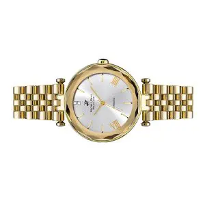 Beverly Hills Polo Club Women’s Quartz Gold Stainless Steel Grey Dial 34mm Watch BP3106X.130