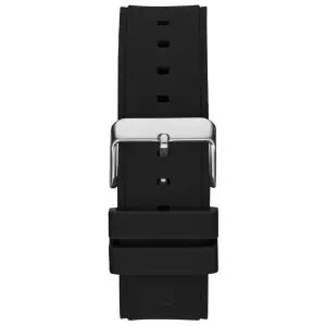 Guess Men’s Quartz Black Silicone Strap Black Dial 46mm Watch GW0417G3