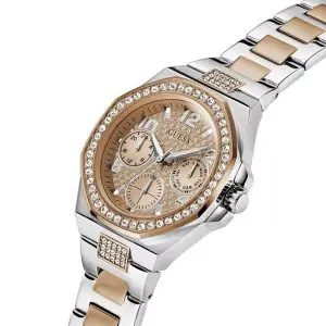 Guess Women’s Quartz Two-tone Stainless Steel Rose Gold Dial 40mm Watch GW0777L3