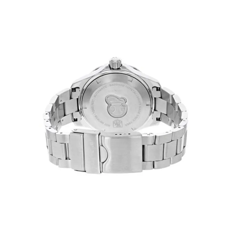 Tag Heuer Aquaracer Men’s Automatic Swiss Made Silver Stainless Steel Black Dial 41mm Watch WAN2110.BA0822
