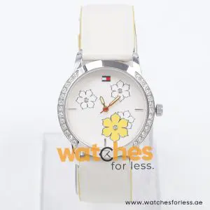 Tommy Hilfiger Women’s Quartz Off-White Leather Strap Off-White Dial 35mm Watch F80255