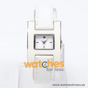 Tommy Hilfiger Women’s Quartz White Leather Strap White Dial 30mm Watch 1781104
