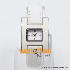Tommy Hilfiger Women’s Quartz White Leather Strap White Dial 30mm Watch 1781104