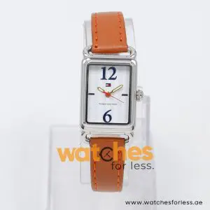Tommy Hilfiger Women’s Quartz Brown Leather Strap White Dial 22mm Watch 1780886