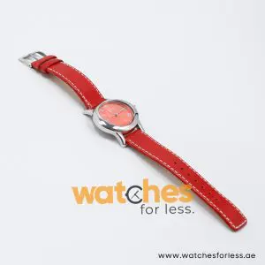 Elle Women’s Quartz Red Leather Strap Red Dial 38mm Watch EL20030S01N