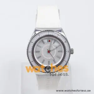 Tommy Hilfiger Women’s Quartz White Silicone Strap Mother Of Pearl Dial 36mm 1781006/1