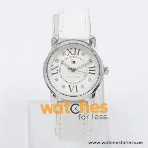 Tommy Hilfiger Women’s Quartz White Leather Strap White Dial 32mm 1780804