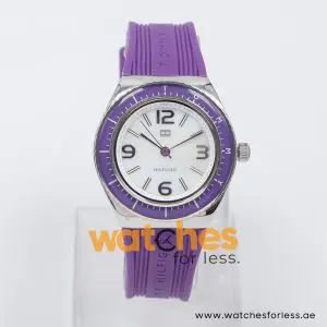 Tommy Hilfiger Women’s Quartz Purple Silicone Strap Mother Of Pearl Dial 37mm Watch 1781033