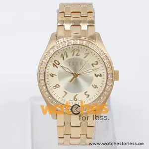 Elle Women’s Quartz Gold Stainless Steel Gold Dial 39mm Watch EL20016B02C