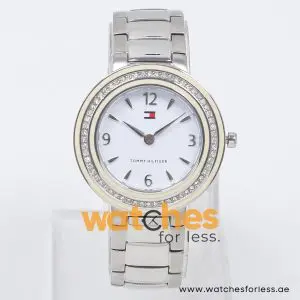Tommy Hilfiger Women’s Quartz Silver Stainless Steel White Dial 37mm Watch 1780587