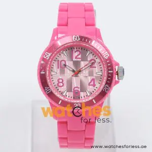 Elle Women’s Quartz Pink Plastic Chain Light Pink Dial 40mm Watch LE5007P06