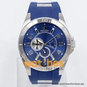 Hugo Boss Men’s Quartz Blue Silicone Strap Blue Dial 46mm Watch 1512814/1