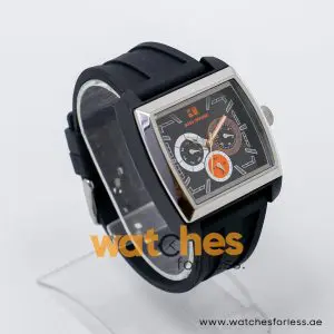 Hugo Boss Men’s Quartz Black Silicone Strap Black Dial 44mm Watch 1512604