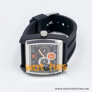 Hugo Boss Men’s Quartz Black Silicone Strap Black Dial 44mm Watch 1512604