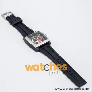 Hugo Boss Men’s Quartz Black Silicone Strap Black Dial 44mm Watch 1512604