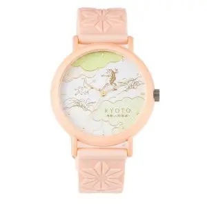 Kaoru Japan Women’s Quartz Silicone Strap Multi Dial 38mm Watch KAORU002CS Sakura Fragrance