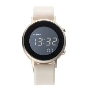 Kaoru Japan Women’s Digital Silicone Strap Black Dial 38mm Watch KAORU010DI Hinoki Fragrance