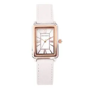 GRANDEUR Women’s Quartz Leather Strap White Dial 33mm Watch ESL073-T3