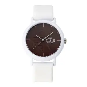 Kaoru Japan Women’s Quartz Silicone Strap Brown Dial 38mm Watch KAORU008MP2 Slight Floral Fragrance