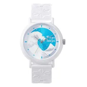 Kaoru Japan Women’s Quartz Silicone Strap Sky Blue & White Dial 38mm Watch KAORU014TH Enveloping Fragrance