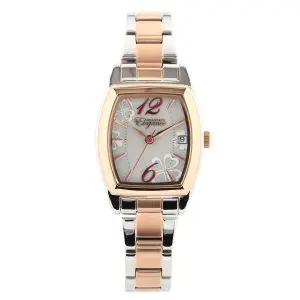 GRANDEUR Women’s Quartz Stainless Steel Grey Dial 22mm Watch ESL077T1
