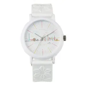Kaoru Japan Women’s Quartz Silicone Strap Multi Dial 38mm Watch KAORU002TH Hinoki Fragrance