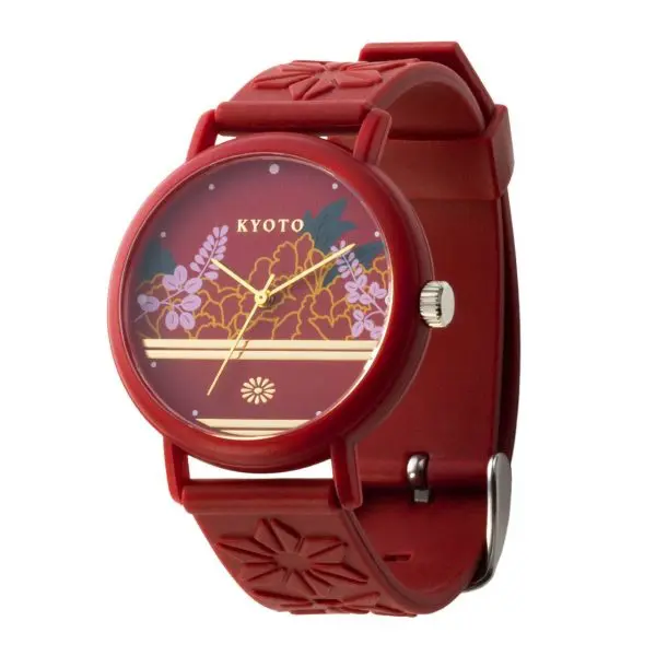 Kaoru Japan Women’s Quartz Silicone Strap Red Dial 38mm Watch KAORU009KT