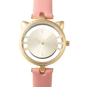 GRANDEUR Women’s Quartz Leather Strap Champagne Dial 36mm Watch ESL081W4