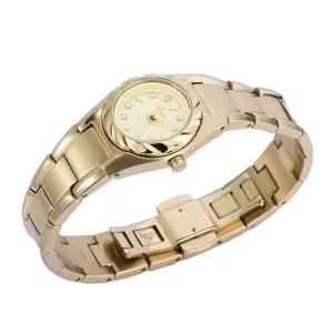 LOV-IN BOUQUET Women’s Quartz Stainless Steel Cream Dial 30mm Watch LVB109G1