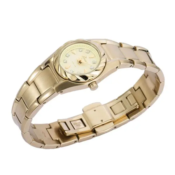 LOV-IN BOUQUET Women’s Quartz Stainless Steel Cream Dial 30mm Watch LVB109G1
