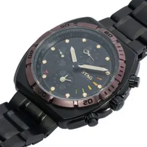STAG TYO Men’s Quartz Stainless Steel Black Dial 41mm Watch STG009B1A