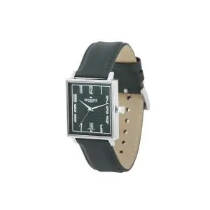 Grandeur Plus Men’s Quartz Leather Strap Green Dial 30mm Watch GRP009W3