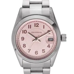 GRANDEUR Women’s Quartz Stainless Steel Pink Dial 25mm Watch GSX052L3
