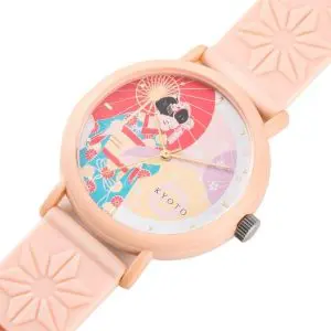 Kaoru Japan Women’s Quartz Silicone Strap Multi Dial 38mm Watch KAORU002MS Sakura Fragrance