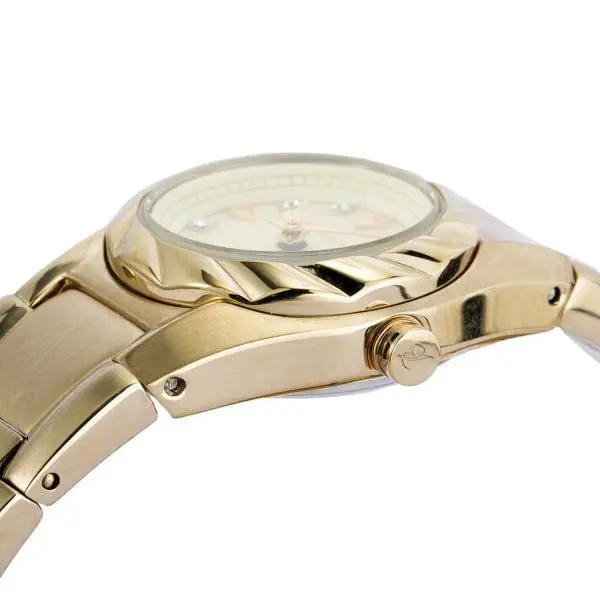 LOV-IN BOUQUET Women’s Quartz Stainless Steel Cream Dial 30mm Watch LVB109G1