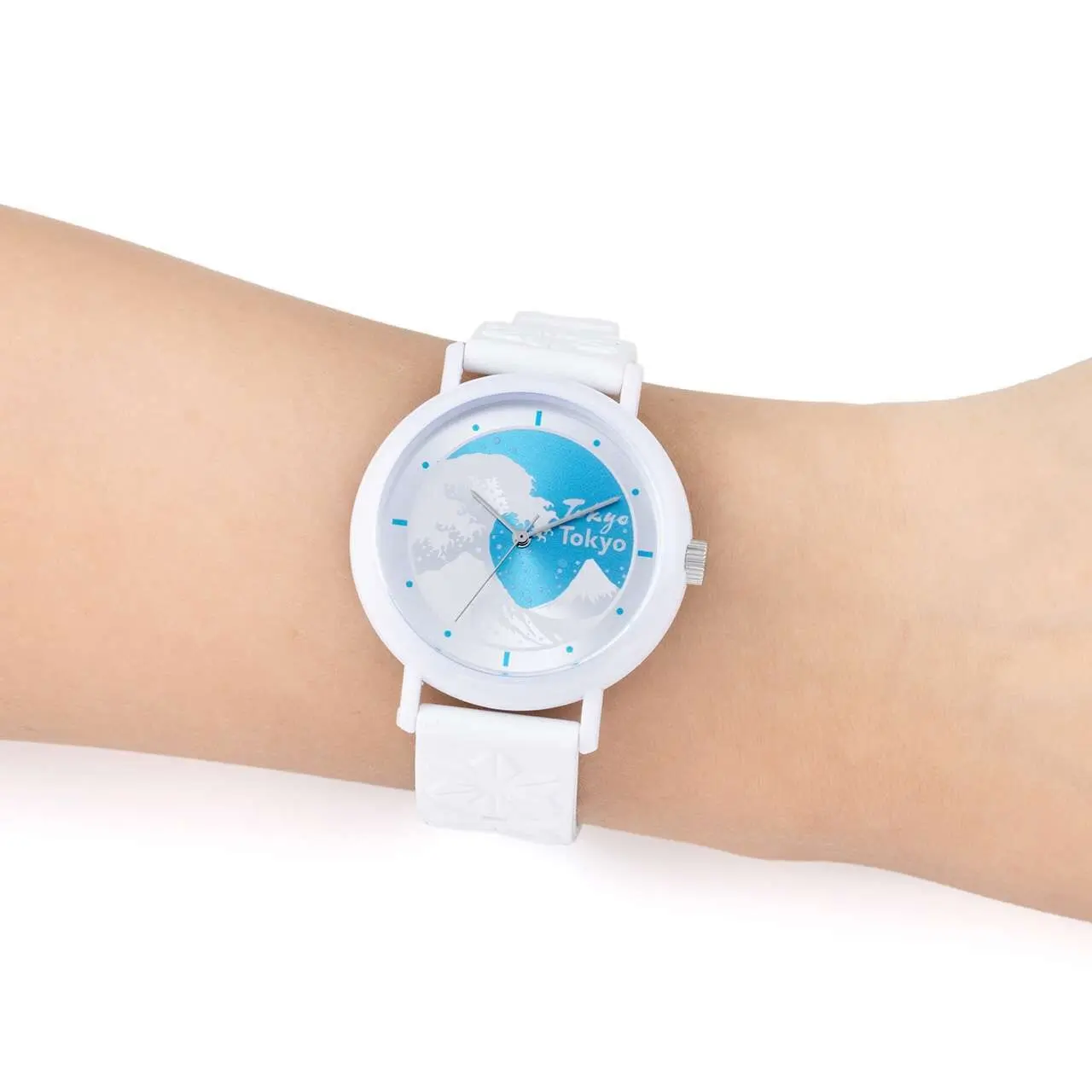 Kaoru Japan Women’s Quartz Silicone Strap Sky Blue & White Dial 38mm Watch KAORU014TH Enveloping Fragrance