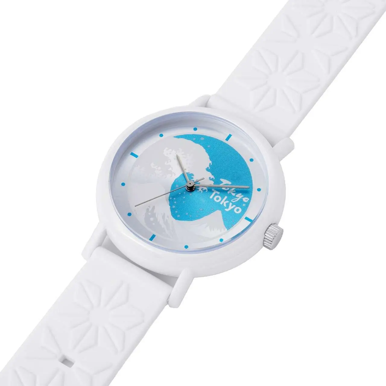 Kaoru Japan Women’s Quartz Silicone Strap Sky Blue & White Dial 38mm Watch KAORU014TH Enveloping Fragrance