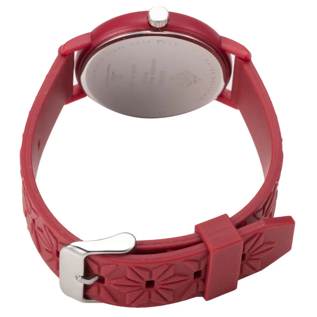 Kaoru Japan Women’s Quartz Silicone Strap Red Dial 38mm Watch KAORU009KT