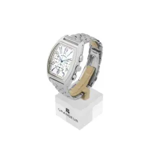 GRANDEUR Japan Women’s Quartz Stainless Steel White Dial 35mm Watch JGR003W1 - Image 5