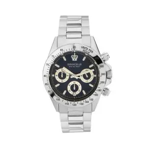 Grandeur Japan Men’s Quartz Stainless Steel Blue Dial 42mm Watch JGR004W5