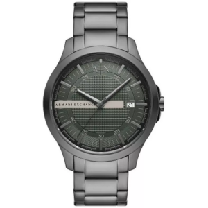 Armani Exchange Men’s Quartz Grey Stainless Steel Green Dial 46mm Watch AX2455 (Without Tag)